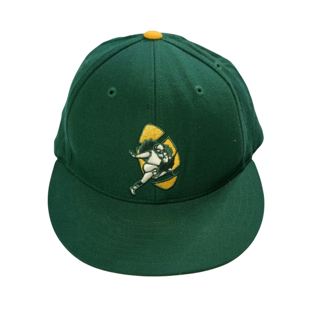 Mitchell & Ness Green Bay Packers Fitted Hat 7¼ 1961 Throwback Logo - 100% Wool